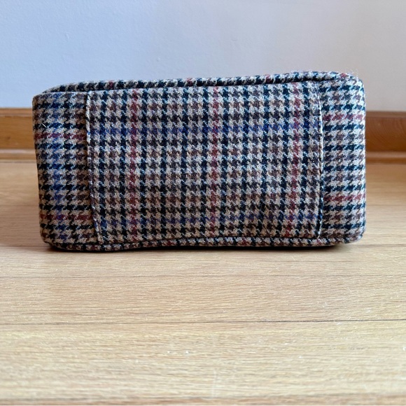 J.Crew - Houndstooth Wool-Blend Top Handle Satchel Bag - Picture 7 of 9